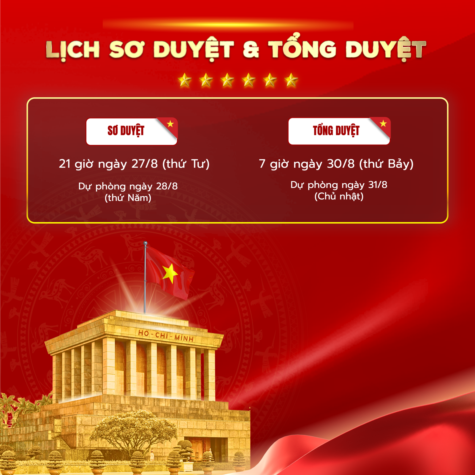 Kỷ niệm 80 năm Quốc khánh 29 tại Việt Nam – Lich sơ duyêt