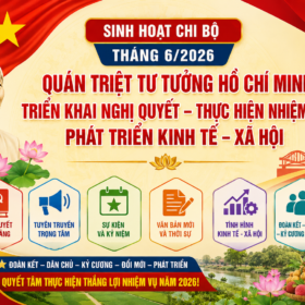 Sinh hoạt chi bo thang 6-2026